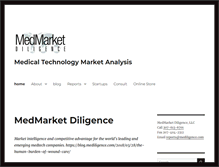 Tablet Screenshot of mediligence.com